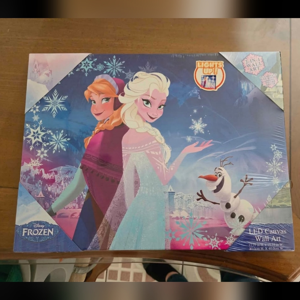 Disney Frozen Light-Up Puzzle with Blue and Purple